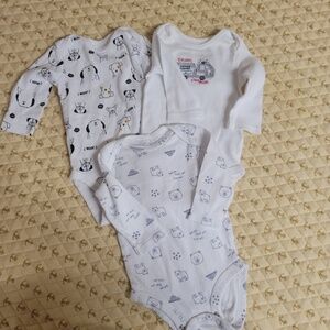 Bundle of 3 baby long sleeves bodysuit